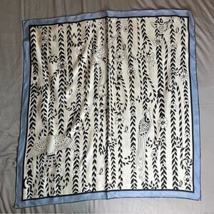 Layneau silk 2018 designer scarf rolled handstitched edge